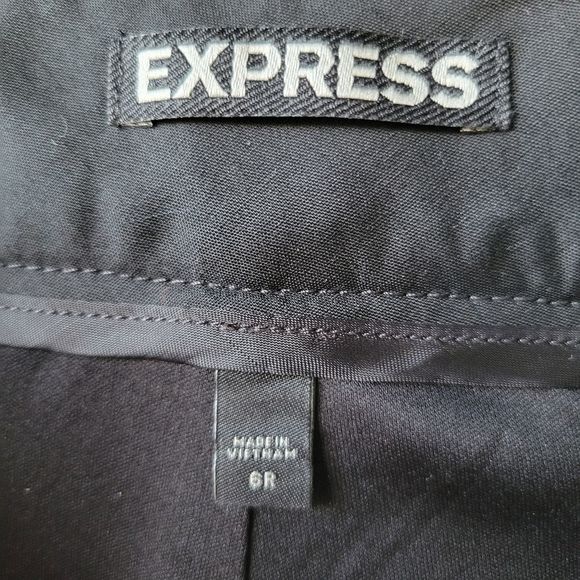 Express Black and White Herringbone Pants - Picture 8 of 12